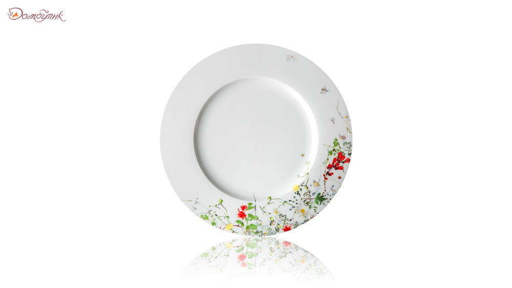 Тарелка обеденная с бортом Rosenthal Дикие цветы 28см - фото 1