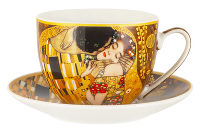 Чашка с блюдцем Поцелуй (Г.Климт), 0,26 л - фото 1