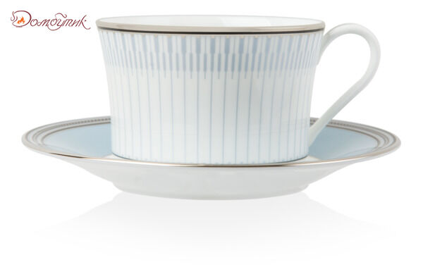 Чашка чайная с блюдцем Noritake"Богарт платиновый" 250мл - фото 1