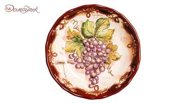 Салатник Certified Int. Виноделие.Красный виноград-1 21 см, керамика