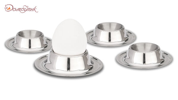 Набор подставок для яиц Weis круглых, d8,5см, 4шт, сталь нержавеющая