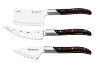 Набор ножей для сыра Legnoart Reggio, 3 предмета, японская сталь, ручки из темного дерева - фото 1