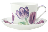 Чашка с блюдцем Тюльпаны, 0,48 л - фото 1