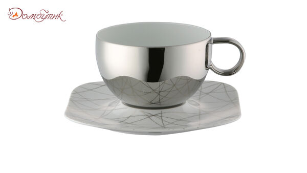 Чашка чайно-кофейная с блюдцем Rosenthal Фри Спирит Вайс 290мл, фарфор