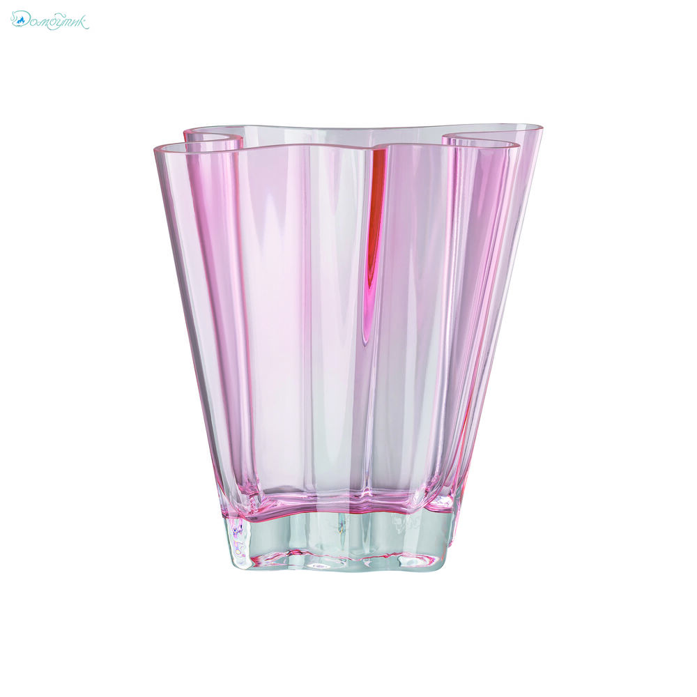 Ваза Rosenthal Поток 26 см, стекло, розовая - фото 1