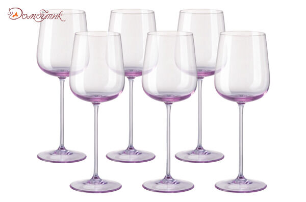 Набор бокалов для белого вина Rosenthal Турандот 260мл, стекло, розовый, 6шт