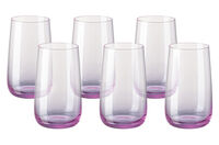 Набор бокалов для воды Rosenthal Турандот 400мл, стекло, розовый, 6шт - фото 1