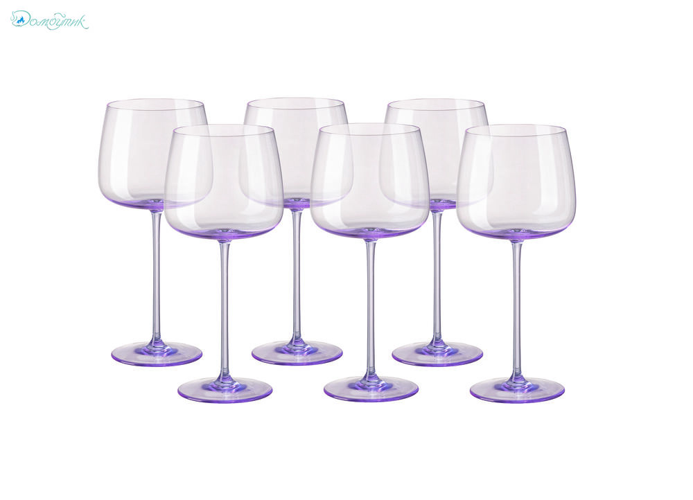 Набор бокалов для красного вина Rosenthal Турандот 280мл, стекло, розовый, 6шт - фото 1