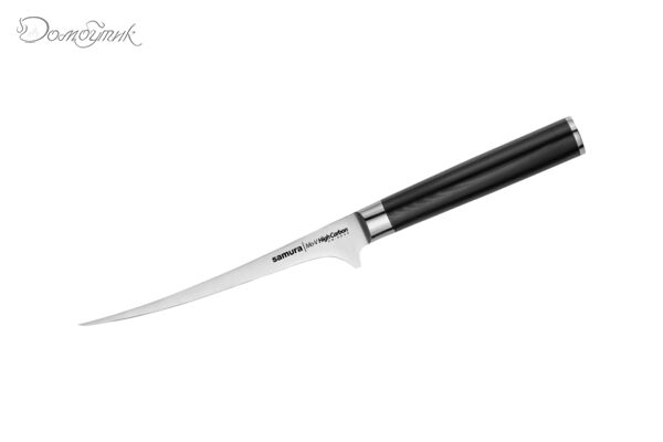 Нож кухонный "Samura Mo-V" малый филейный 139 мм, G-10 - фото 1