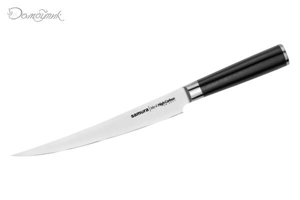 Нож кухонный "Samura Mo-V" для нарезки, короткий слайсер 220 мм, G-10