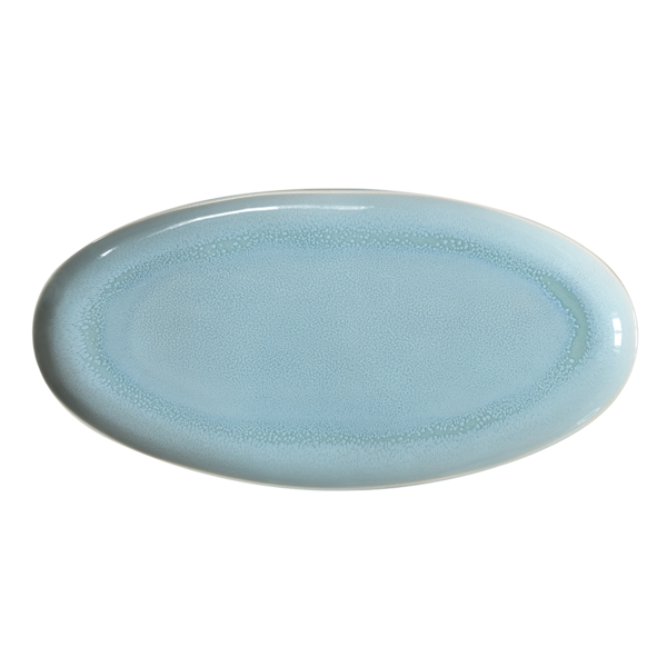 Тарелка овальная 55см  , цвет голубой, DISH Plume