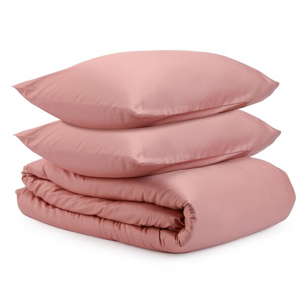 Комплект постельного белья из сатина темно-розового цвета из коллекции Essential, 150х200 см