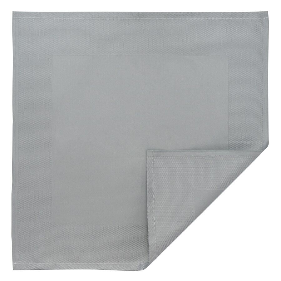 Салфетка сервировочная классическая серого цвета из хлопка из коллекции Essential, 53х53 см - фото 1