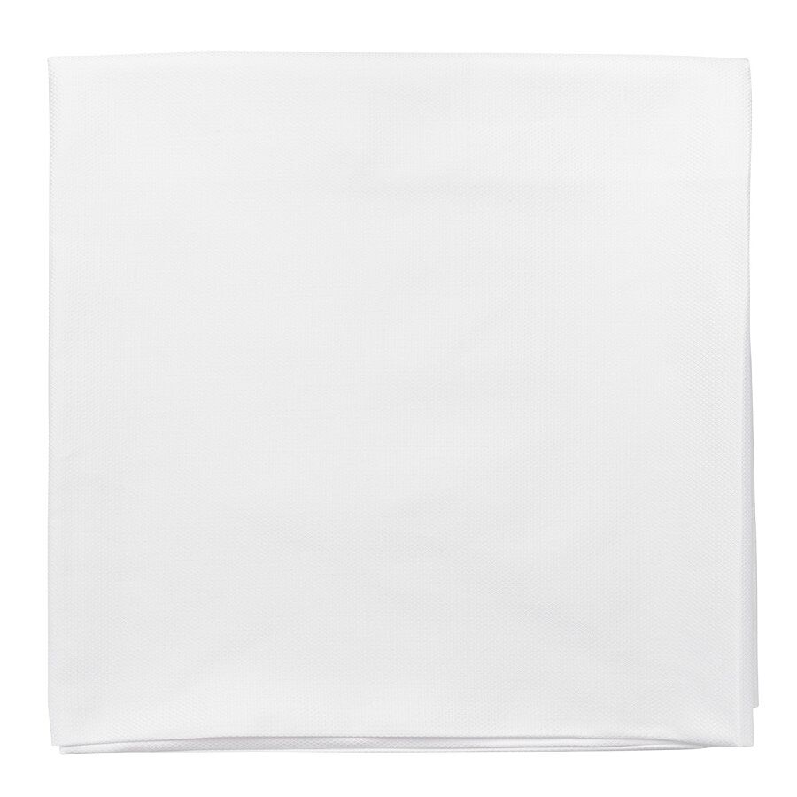 Скатерть белого цвета с фактурным жаккардовым рисунком из хлопка из коллекции Essential, 180х180 см - фото 1