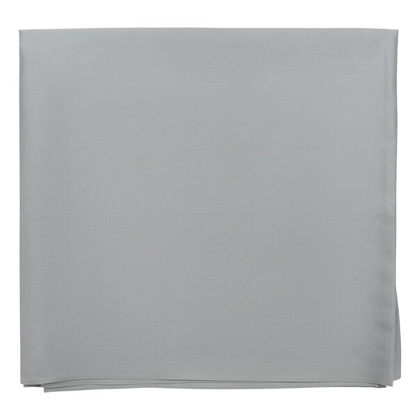 Скатерть классическая серого цвета из хлопка из коллекции Essential, 180х180 см - фото 1