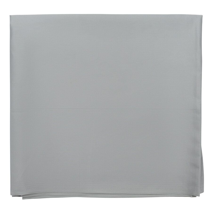 Скатерть классическая серого цвета из хлопка из коллекции Essential, 180х260 см - фото 1