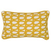 Чехол на подушку с принтом Twirl горчичного цвета из коллекции Cuts&Pieces, 30х50 см - фото 1