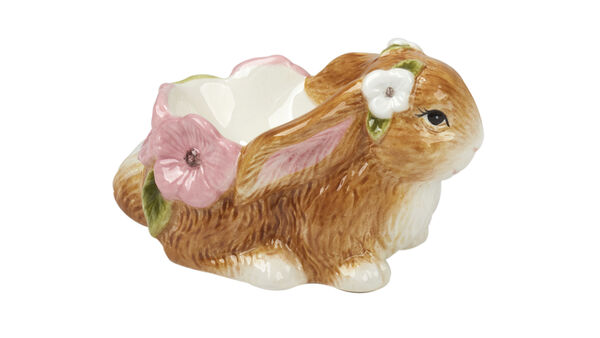 Подставка для яиц 3D Certified Int. Весенний сад Кролик 6 см, керамика