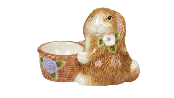Подставка для яиц 3D Certified Int. Весенний сад Кролик 8 см, керамика