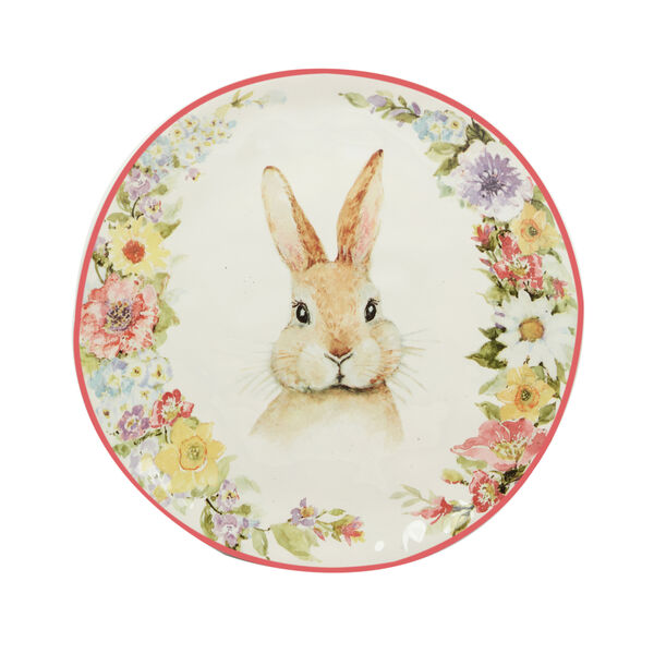 Тарелка закусочная  Certified Int. Весенний сад. Кролик уверенный 22 см, керамика