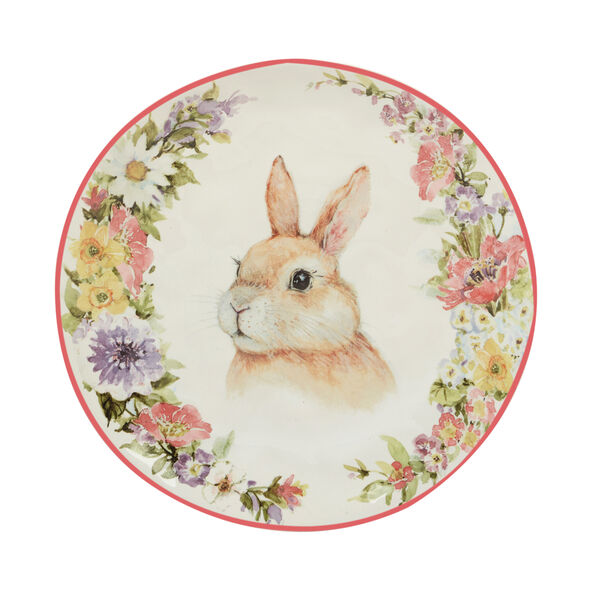 Тарелка закусочная  Certified Int. Весенний сад. Кролик, взгляд налево 22 см, керамика