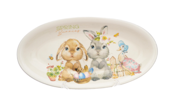 Блюдо овальное Royal Classics Spring Bunnies 28,2*14,5*3,5 см