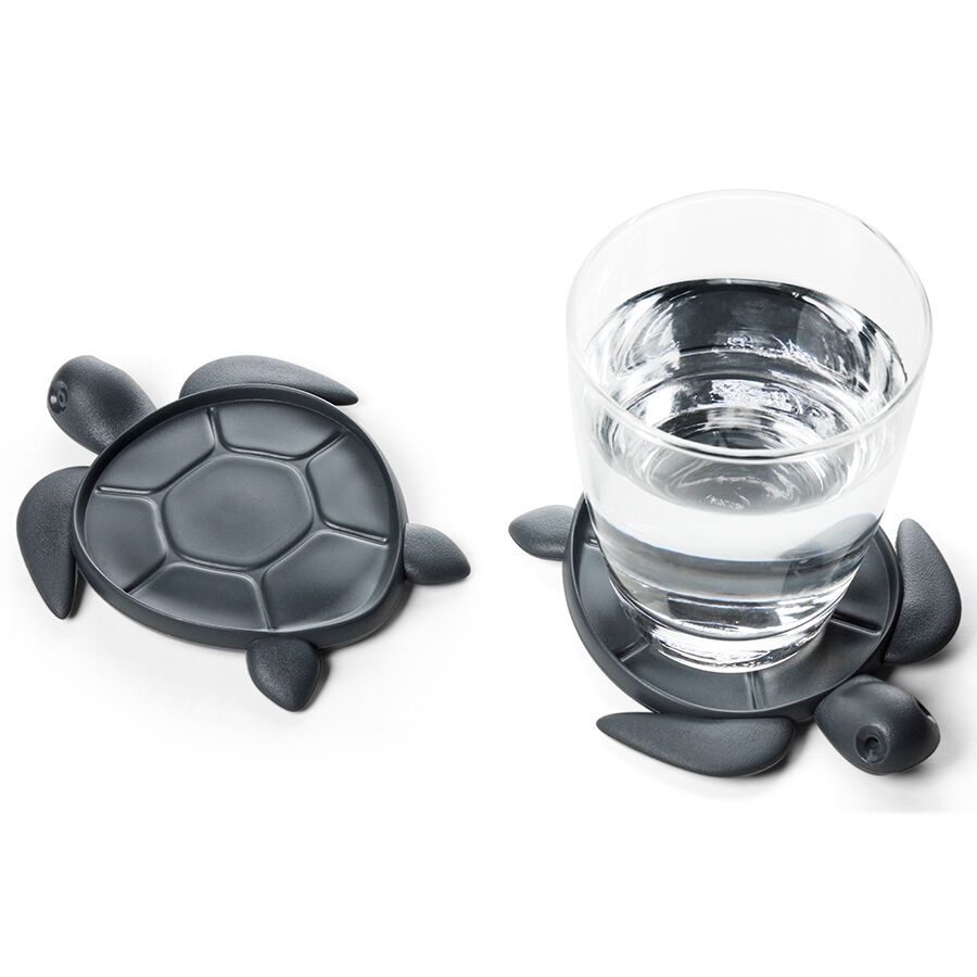 Подставка под стаканы Save Turtle, темно-серый - фото 1