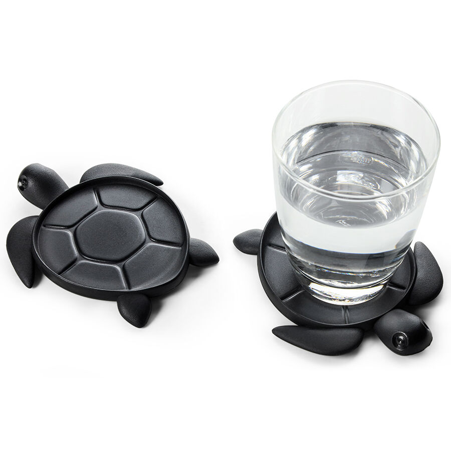 Подставка под стаканы Save Turtle, черный - фото 1