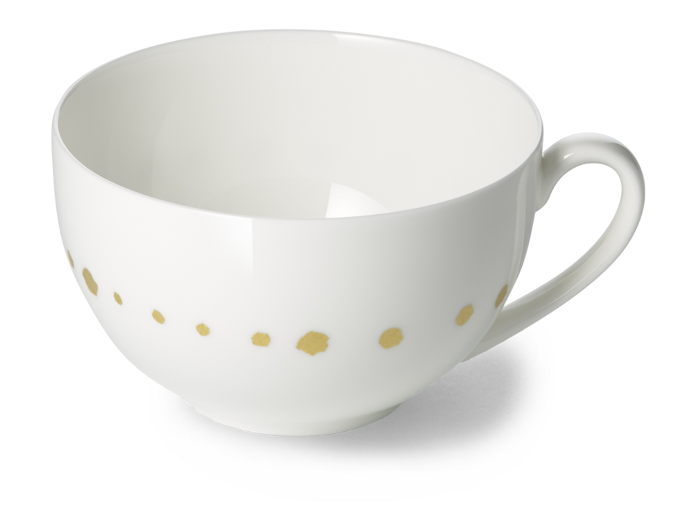 Чашка чайно-кофейная Dibbern Золотые жемчужины 250 мл, фарфор костяной - фото 1