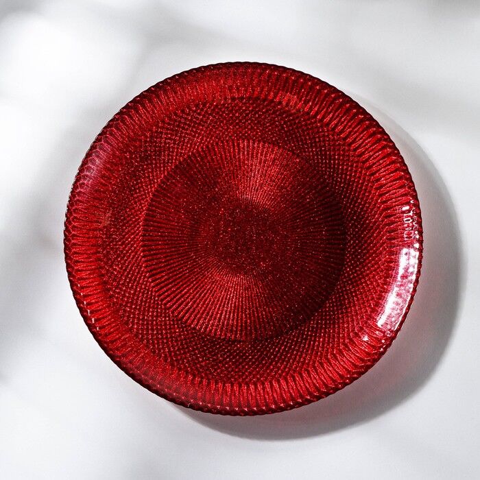 Тарелка "Глория" 21 см красная, Akcam - фото 1