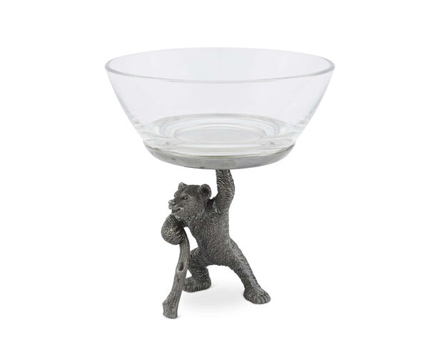 Чаша для орешков Vagabond House Лесные истории Медведи 15 см, стекло
