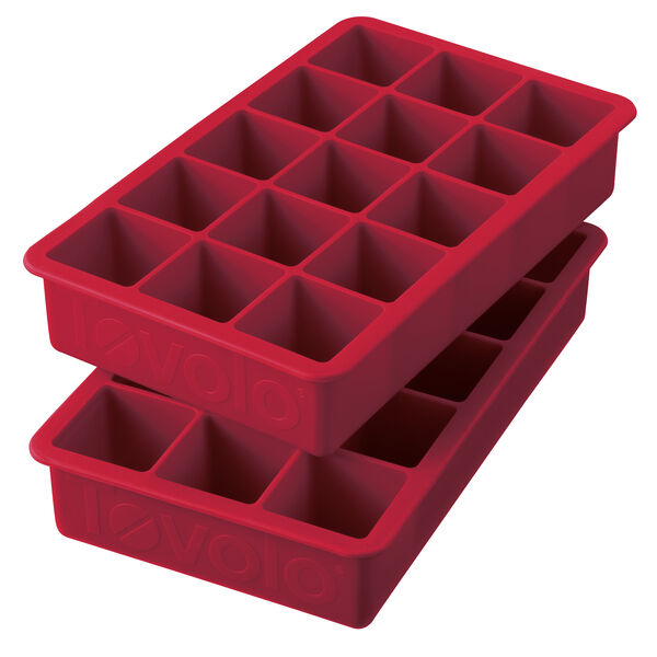 Набор форм силиконовых для льда Tovolo 7х11,5х22 см, 2 шт, темно-красный