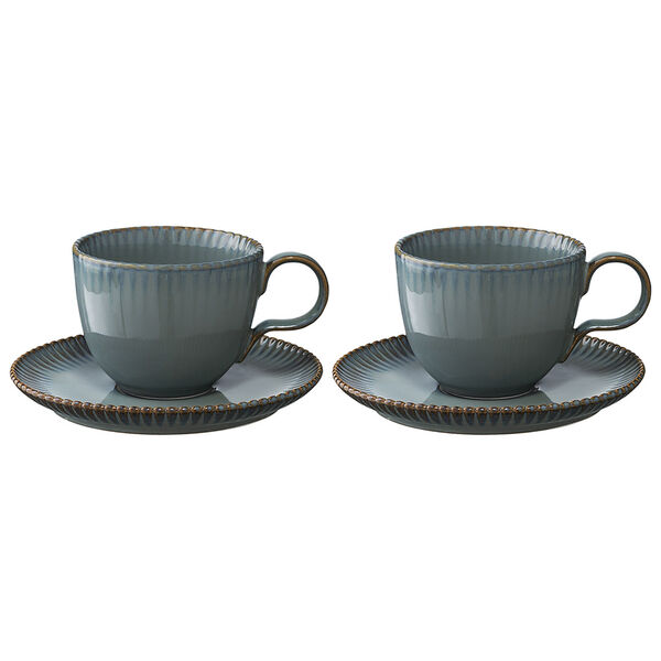 Набор из двух чайных пар темно-серого цвета из коллекции Kitchen Spirit, 275 мл