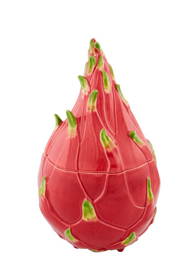 Емкость с крышкой Bordallo Pinheiro Тропические фрукты Питахайя 20х21 см, керамика