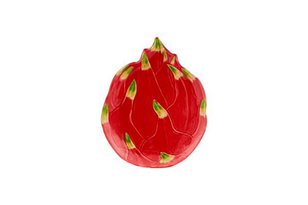 Тарелка десертная Bordallo Pinheiro Тропические фрукты Питахайя 25х20 см, керамика