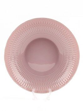 Тарелка глубокая 22 см Sofia Розовая глазурь, Cmielow