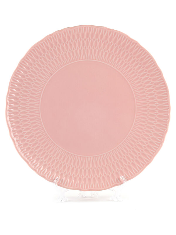 Тарелка плоская 28 см Sofia Розовая глазурь, Cmielow