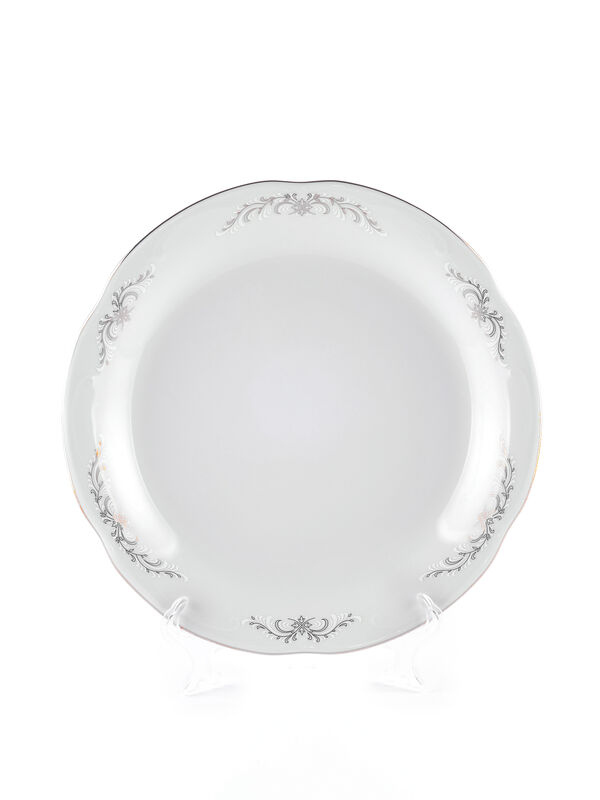 Тарелка десертная 19 см Камелия  "Серый орнамент", Cmielow