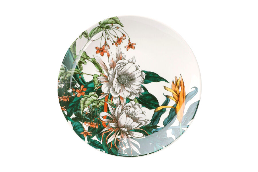Тарелка закусочная Тропические цветы, 19 см - фото 1