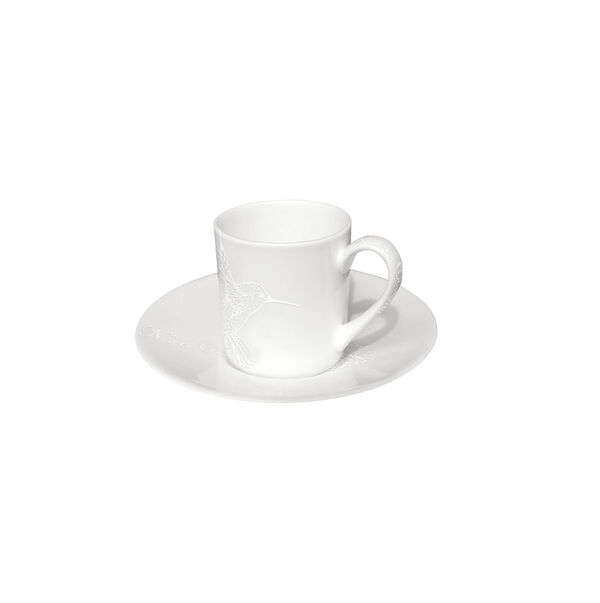 Чашка с блюдцем кофейная, 100 мл, Bianco&Bianco