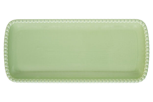 Блюдо прямоугольное Tiffany, зелёное, 36х16 см