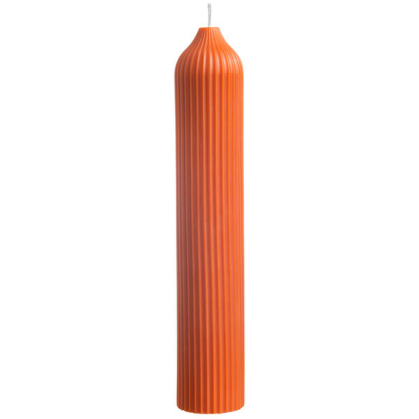 Свеча декоративная оранжевого цвета из коллекции Edge, 25,5см