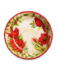 Тарелка суповая Красочная зима 23 см, керамика, Certified International - фото 1