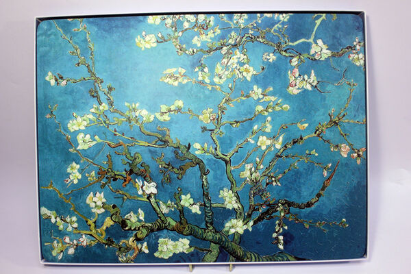 Подставки под горячее 39,6х29,6 см, 4 шт Flowering branches of almonds -Цветущие ветки миндаля