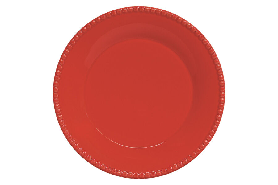 Тарелка обеденная Tiffany, красная, 26 см - фото 1