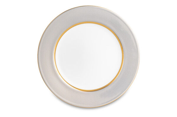 Тарелка обеденная Narumi Золотой алмаз 27 см, фарфор костяной