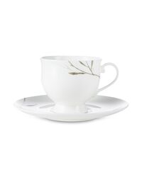 Чашка чайная с блюдцем Narumi Ботаника 230 мл, фарфор костяной - фото 1