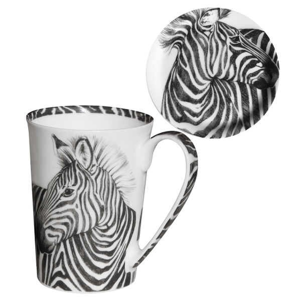 Кружка с крышкой  Zebra 450 мл, Wild Spirit, Taitu