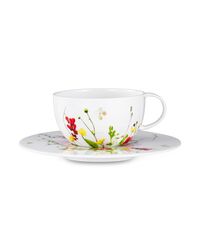 Чашка чайная с блюдцем Rosenthal Дикие цветы 250 мл, фарфор костяной - фото 1