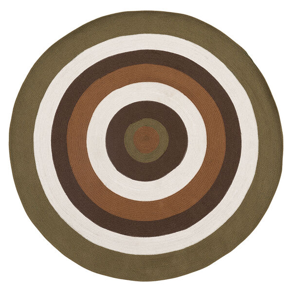 Ковер из хлопка Target коричневого цвета из коллекции Ethnic, O150 см